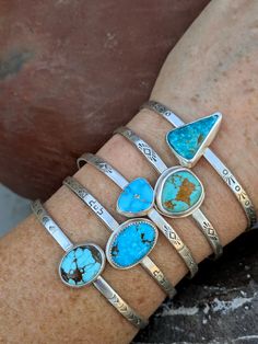 Western Cuff Bracelet, Silversmithing Jewelry, Silver Smithing, Leather Bracelets Women, Bracelets Women, Southwest Jewelry, Turquoise Bracelet Cuff, Turquoise Cuff, Western Wedding