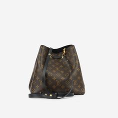 Crafted from Louis Vuitton's iconic monogram canvas, the stunning NoeNoe bucket bag is an absolute must-have for any woman with a love for luxury and a soft spot for Louis Vuitton. Accented by black leather drawstrings, shoulder strap and interior, this gorgeous accessory is the perfect compliment to anything you may have in your wardrobe. SPL Exterior Brown monogram canvas Black smooth calfskin leather trims Gold tone hardware Drawstring closure Detachable/adjustable black shoulder strap 2019 production Excellent condition - minor signs of use Interior Black microfibre lining Two compartments Middle zip monogram canvas pocket Excellent condition - minor signs of use / slight odour Sold with dust bag SPL Height 26cm Width 26cm Depth 17.5cm Luxury Monogram Canvas Bucket Bag With Leather Handles, Luxury Monogram Canvas Bucket Bag In Pouch Shape, Monogram Canvas Bucket Bag With Gold-tone Hardware, Designer Black Bucket Bag With Gold-tone Hardware, Louis Vuitton Black Monogram Bag, Leather Artisan, Brown Canvas, Dior Shoes, Black Trim