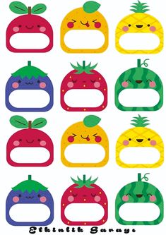 an image of children's fruit and vegetable cut outs