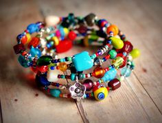 hippie wonderful colorful beaded memory wire bracelet. $13.00, via Etsy. Apartment Marketing, Memory Wire Wrap Bracelets, Beaded Memory Wire Bracelets, Jewelry Hippie, Beaded Memory Wire, Memory Wire Bracelet, Rainbow Jewelry, Punk Jewelry, Memory Wire Bracelets