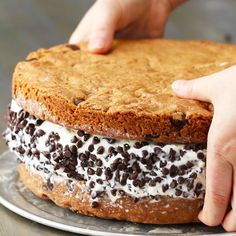 Giant Cookie Ice Cream Sandwich by Tasty Cookie Ice Cream Sandwich, Cookie Ice Cream, Cookie Sandwich, Ice Cream Cookie Sandwich, Ice Cream Cookies, Sandwich Cookies