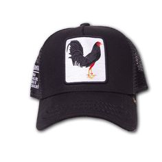 PRICES MAY VARY. 57% Polyester, 43% Cotton Imported Snap closure Rooster trucker hat Adjustable Snap Backstrap To Fit All Sizes Red, Navy, Mesh back Of course no look is complete without a couple of well-placed accessories, and we here at Gold Star recommend putting this trucker hat on before you head out the door in order to put the finishing touch on your everyday casual get ups. Made out of the finest quality materials and designed to feature traditional mesh paneling along the back, our truc Trucker Hat With Short Brim, Trucker Style Dad Cap For Baseball Season, Trucker Style Snapback Baseball Cap, Trucker Dad Hat For Baseball Season, Trucker Snapback Hat - One Size Fits Most, Trucker Cap One Size Fits Most, One Size Fits Most Trucker Hat, Trucker Baseball Cap With Curved Brim, Trucker Snapback Hat For Baseball Season