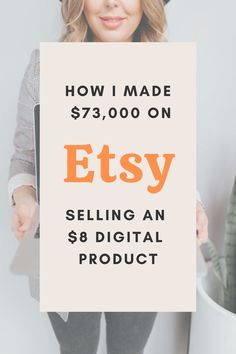 girl with a computer in her hand Starting Etsy Shop, Etsy Store Ideas, Starting An Etsy Business, Etsy Success, Etsy Seo, Money Making Jobs, Planner Pdf, Create Digital Product, Increase Sales