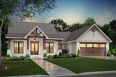 Elevation Farmhouse Style House Plans, Country Style House Plans, Inspire Me Home Decor, Farmhouse House, Farmhouse Plan, Ranch House Plans, House Plans Farmhouse, Modern Farmhouse Plans, Best House Plans