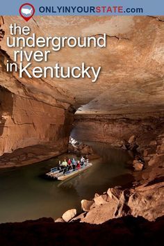 the underground river in kentucky is full of tourists