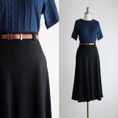 Aesthetic Skirt Outfit, Wool Midi Skirt, Pendleton Wool, Looks Vintage, Skirt Outfits, Modest Fashion, Pretty Dresses, Fashion Inspo Outfits