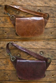 Leather fanny pack with adjustable long strap to use it as a Sling Purse or Waist bag. Genuine leather. Great Design Leather Hip Pouch, Sling Purse, Hip Pouch, Perfect Travel Bag, Sling Pack, Leather Sling Bag, Leather Fanny Pack, Chic Leather, Hip Bag