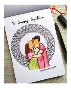 a card with an image of two people hugging each other and the words happy together on it