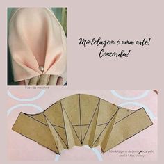 an origami fan is shown with instructions for making it