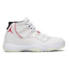 Jordan- Air Jordan 11 Retro 'Platinum Tint' Size: Men’s 14 Color: White, Red, Black Condition: Worn A Few Times Flaws: A Few Scuffs Does Not Come With The Original Box Jordan 11 Retro Cherry, Jordan 11 Red And White, Jordan Bred 11, Jordan 11 Low Bred, Air Jordan 6 Retro White And Red, Air Jordan 11 Retro, Jordan 11 Retro, Air Jordan 11, Jordans For Men