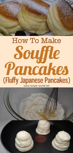 how to make souffle pancakes with fluffy japanese pancakes in the pancake maker