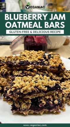 Here is Gluten-Free Blueberry Jam Oatmeal Bars Recipe