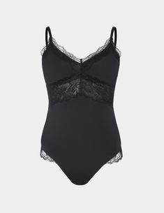 Feel supported, flattered, and oh-so-sexy in a thong bodysuit with lace accents in all the right places. The best part? It’s super versatile. Wear it under your favorite blazer during the day and on its own at night. Fits cup sizes A-DD. | Knix Love & Lace Thong Bodysuit in Black Lace Shapewear Bodysuit With Lined Body, Lace Shapewear Bodysuit Fitted, Fitted Lace Shapewear Bodysuit, Lace Camisole Bodysuit With Built-in Bra, Elegant Bra-friendly Camisole Bodysuit, Elegant Camisole Bodysuit With Bra Friendly Design, Elegant Camisole Bodysuit Bra Friendly, Fitted Lace Camisole Bodysuit, Lace Camisole Fitted Bodysuit