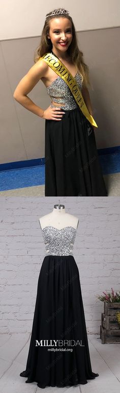 Long Prom Dresses Black, Modest Prom Dresses With Slit, Sparkly Prom Dresses Sweetheart, Chiffon Prom Dresses For Teens Long Black Dress Formal, Dress For Teens, Modest Formal Dresses, Prom Dresses Black, Sparkly Prom Dresses, Vintage Formal Dresses