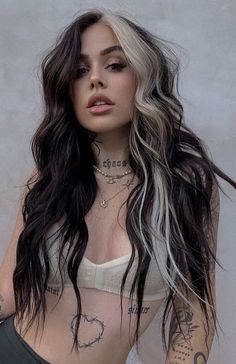 New Hair Color Trends, Edgy Hair, Hair Dye Colors, Hair Inspiration Color, Hair Inspo Color, Cool Hair Color, Hair Color For Black Hair, Hair Color Trends