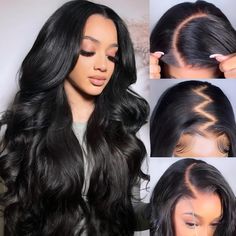 PRICES MAY VARY. Wear and Go Glueless Wig Advantage: Precut lace, no glue,no gel, protect your scalp, quick to put on or take off 13x6 Lace Front Wigs Quality: 12A human hair wigs, hold curl well, can be dyed, bleached, straightened and restyled. Glueless Wigs Human Hair Material: 100% brazilian human Hair, collect from young Girl donors, no shedding and tangle free. Lace Size: 13x6inch, it has a great amount of parting space. You can style human hair wigs pretty much any way that you want. Natu Lace Front Body Wave, Body Wave Wigs, Body Wave Lace Front Wigs, Hair For Women, Glueless Wigs, Wigs Human Hair, Hd Lace, Body Wave, Lace Front Wigs