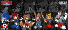 sonic the hedgehog wallpaper with many different characters