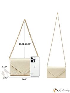 Bird in Bag - Cobody Clutch Handbag for Wedding Party Elegant Crossbody Evening Bag For Parties, Elegant Crossbody Party Bag, Elegant Crossbody Party Bags, Elegant Crossbody Shoulder Bag For Party, Elegant Party Crossbody Bag, Party Shoulder Bag With Removable Pouch In Gold, Gold Shoulder Bag With Removable Pouch For Party, Gold Party Shoulder Bag With Removable Pouch, Chic Envelope Shoulder Bag For Party