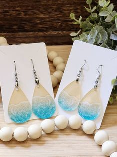 Beach Themed Earrings, Lightweight Ocean Earrings for Her, Nature Themed Handmade Earrings, Summer Earring Gift for Sister - Etsy Ocean-inspired Earrings For Summer Gift, Ocean-inspired Earrings For Beach, Handmade Ocean-inspired Earrings, Ocean-inspired Drop Earrings For Beach, Adjustable Ocean-inspired Earrings For Summer, Ocean Earrings, Summer Earring, Nature Themed, Beach Themes