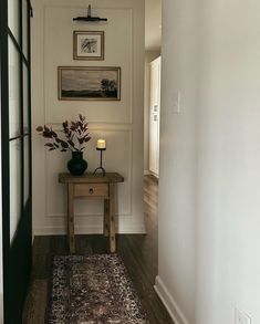 the hallway is clean and ready for us to use as an entrance way into the house