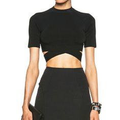 Small Highlights, Criss Cross Crop Top, Cross Crop Top, Criss Cross Sweater, Leather Crop Top, Layered Long Sleeve, Tie Crop Top, Crop Top Tees, Crop Top Shirts