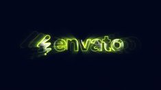 the word envato written in neon green on a dark background with light streaks