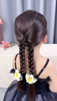 #GirlsHairStyle Cute Birthday Hairstyles For Kids, Braids Trending, Hairstyles For Fall, Hair Styles For Kids, Hairstyle For Kids, Narcissa Malfoy, New Braided Hairstyles, Kids Short Hair Styles, Autumn Hair