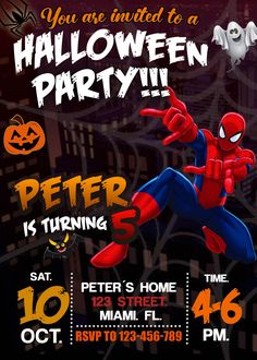 a spiderman birthday party is on the web