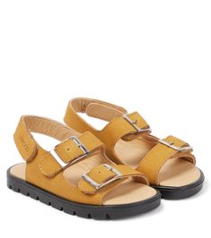 Your little one will be comfy all-day long in Liewood's Dennis sandals. They're made from sanded yellow leather for a soft yet durable finish, while VelcroÂ® straps encourage independent dressing. | Liewood Dennis leather sandals Adjustable Yellow Sandals With Buckle Closure, Yellow Open Toe Leather Slingback Sandals, Yellow Leather Open Toe Slingback Sandals, Yellow Leather Closed Toe Sandals, Yellow Closed Toe Sandals With Leather Sole, Yellow Leather Sole Sandals For Summer, Yellow Leather Footbed Sandals For Summer, Adjustable Yellow Sandals With Removable Insole, Yellow Sandals For Summer