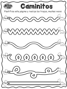 the printable coloring page for cannito's, which includes four different lines