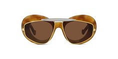 LW40120I - LOEWE - Sunglasses Loewe Glasses, Loewe Sunglasses Street Styles, Loewe Wave Mask Sunglasses, Loewe Inflated Sunglasses, Luxury Yellow Tinted Sunglasses, Fashion Eye Glasses, Luxury Eyewear, Contemporary Chic, Stylish Sunglasses