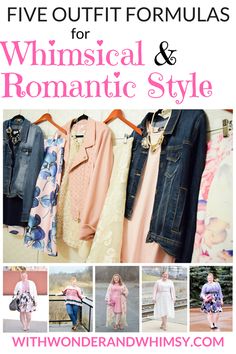 Romantic Outfit Aesthetic Casual, Romantic Creative Style, Casual Romantic Style Aesthetic, Romantic Style Winter Outfit, Classic Girly Style, Whimsical Capsule Wardrobe, Romantic Wardrobe Style, Romantic Style Outfit Aesthetic, Relaxed Feminine Style