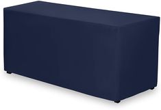 an image of a blue ottoman cover