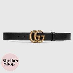 Gucci Leather Belt With Double G Buckle Condition: New With Tags, Guaranteed Authentic Belt Size 75 / Us Pant Size 24 / 30” Length Color: Black Leather / Brass Hardware Width: 1” Belt Width Comes With Original Tags And Dust Bag Made In Italy Msrp $490 Cheaper On Www.Sheilasshop.Com Instagram @Sheilas_shop Designer Black Belt With Gold-tone Logo Plaque, Designer Black Belts With Gold-tone Logo Plaque, Chic Black Belt With Gold-tone Logo Plaque, Gucci Formal Belt With Metal Logo, Elegant Black Belt With Gold-tone Logo Plaque, Chic Gucci Belt For Formal Occasions, Gucci Luxury Belt For Formal Occasions, Gucci Luxury Belts For Formal Occasions, Luxury Gucci Belt For Formal Occasions