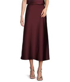 Antonio Melani Bella A Line Satin Maxi Skirt | Dillard's Satin Maxi Skirt, Satin Midi Skirt, Career Woman, Satin Maxi, Antonio Melani, Quiet Luxury, Dillard's, Skirt Pants, Modern Woman