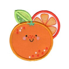 an orange with a smile on it's face