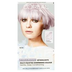 Feria Smokey Pastels are custom-blended by master colorists for the imaginative trendsetter. Available in with 3 sophisticated smokey pastel shades of blue, purple, and pink. Pastel hair color is ideal for light blonde hair. If hair is darker, start by pre-lightening with Feria Extreme Platinum. Apply Pastels 14 days later. Size: 1 kit. Smokey Lavender, Lavender Hair Colors, Maroon Hair, Light Purple Hair, Light Blonde Hair, Lilac Hair, Hair Color Pastel, Dyed Natural Hair, Lavender Hair