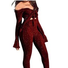 Bodycon Off Shoulder Nightclub Jumpsuits Made By Stretchy Sheer Mesh,Soft And Comfortable. Skinny Long Pants Clubwear With Animal Pattern Would Be Welcomed In Night Bar,Chiced Its Way Through When You Dance Or Walk. There Has An Elastic Cord In The Off Shoulder Top,It Is Easy To Wear And Take Off. Two Piece Outfits Perfect Wear For Going Out,Night Out,Casual,Party Club Night,Disco Dancing,Clubwear,Travelling,Bar Night. Red Long-sleeve Party Sets, Red Long Sleeve Party Set, Red Long Sleeve Sets For Party, Red Fitted Jumpsuits And Rompers For Party, Flirty Long Sleeve Bodysuit For Parties, Flirty Long Sleeve Jumpsuits And Rompers For Party, Red Party Sets, Red Party Sets For Winter, Fitted Red Set For Night Out