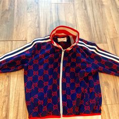 Gucci Sports Jacket Size Medium Luxury Sport Coat, Designer Long Sleeve Track Jacket For Fall, Golf Jackets, Mens Windbreaker, Champion Reverse Weave, Quarter Zip Sweatshirt, Fleece Sweater, Workout Sweatshirt, Line Jackets