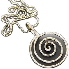 Nickel-free Sterling Silver Swirl Necklace, Sterling Silver Swirl Necklaces, Silver Swirl Necklace For Gifting, Silver Swirl Necklace Perfect For Gifts, Silver Swirl Necklace For Gift, Spiral Sterling Silver Necklace In Silver, Spirals In Nature, Spiral Jewelry, Flagstaff Az