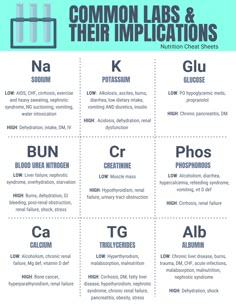 the common lab and their implicaions info sheet for students to use in science projects