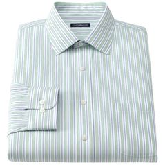 Brand New NWT Croft & Barrow Men's Classic-Fit 100% Cotton No-Iron Executive Dress Shirt Croft & Barrow Men's Classic Fit Shirt  "No-Iron"  Classic Fit -- Spread Collar 1 chest pocket Long Sleeves Classic fit features relaxed arm holes, regular body and traditional sleeve openings 100% cotton  MSRP: $65.00   Please ask any questions before you order about measurements for a specific size, or color, or fabric.  We are glad to answer any questions.  We also consider any offers on any of our sweate Green Cotton Business Shirt, Green Cotton Dress Shirt For Work, Classic Green Office Shirt, Green Cotton Dress Shirt For Business, Green Cotton Business Dress Shirt, Classic Green Cotton Dress Shirt, Green Cotton Formal Shirt, Semi-formal Green Cotton Top, Green Cotton Dress Shirt With Spread Collar