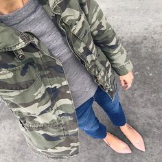 Camo Jacket Outfit, Overalls Skirt, Camping Outfits For Women, Blush Shoes, How To Wear Ankle Boots, Skirt Sweater, Growing Business, Nude Flats