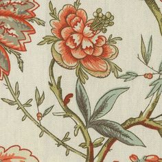 an image of a flower pattern on fabric