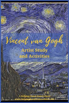 the front cover of an art study book with starry sky and buildings in the background