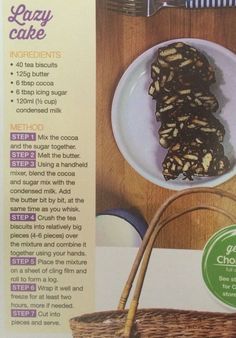 a recipe book with instructions on how to bake cookies