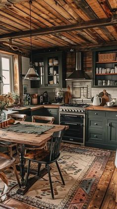 Boho Kitchen Ideas, Cabin Living, Farmhouse Boho, Boho Kitchen, Dream House Rooms, Cabin Ideas