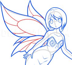 How To Draw An Anime Fairy Girl, Step by Step, Drawing Guide, by Dawn | dragoart.com Alice In Wonderland Drawings, Faery Art, Pixies Fairies, Girl Artist, Drawing Guide, Anime Version, Horse Drawings, Fairy Girl