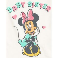 Get ready for a day filled with Disney magic in these adorable Mickey Mouse and Minnie Mouse family matching shirts! These soft and comfy tees feature vibrant and colorful artwork of your kids' favorite classic Disney characters with cute designs for Baby Brother, Baby Sister, Little Brother, Little Sister, Big Brother, and Big Sister! Featuring baby, toddler, and kids sizes so the whole family can join the Disney fun, these stylish matching outfits are perfect for family pictures, vacation, and Multicolor Cartoon Print T-shirt For Playtime, Multicolor Graphic Tee With Character Print, Disney Multicolor Mickey Mouse T-shirt, Multicolor Cartoon Print T-shirt For Disney Fan Events, Cute Multicolor Mickey Mouse Tops, Cotton Minnie Mouse Top For Playtime, Disney Multicolor Letter Print T-shirt, Playful White Minnie Mouse T-shirt, Multicolor Cotton Mickey Mouse T-shirt