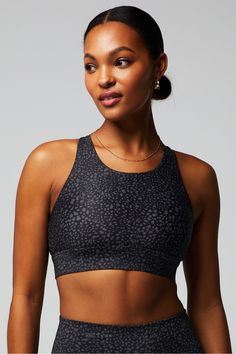 No-Bounce High Impact Sports Bra Fabletics black female Activewear >> Womens >> Sports Bras >> High Impact regular Removable Bra Cups/Removable Cups Black Activewear With Built-in Padding, Black Sports Activewear With Built-in Padding, Black Athletic Fit Activewear With Go-dry, Functional Black Activewear For Workout, Functional Black Workout Activewear, Black Racerback Sports Bra With 4-way Stretch, Black 4-way Stretch Racerback Sports Bra, Fitted Black Sports Bra For Running, Black Fitted Sports Bra For Running